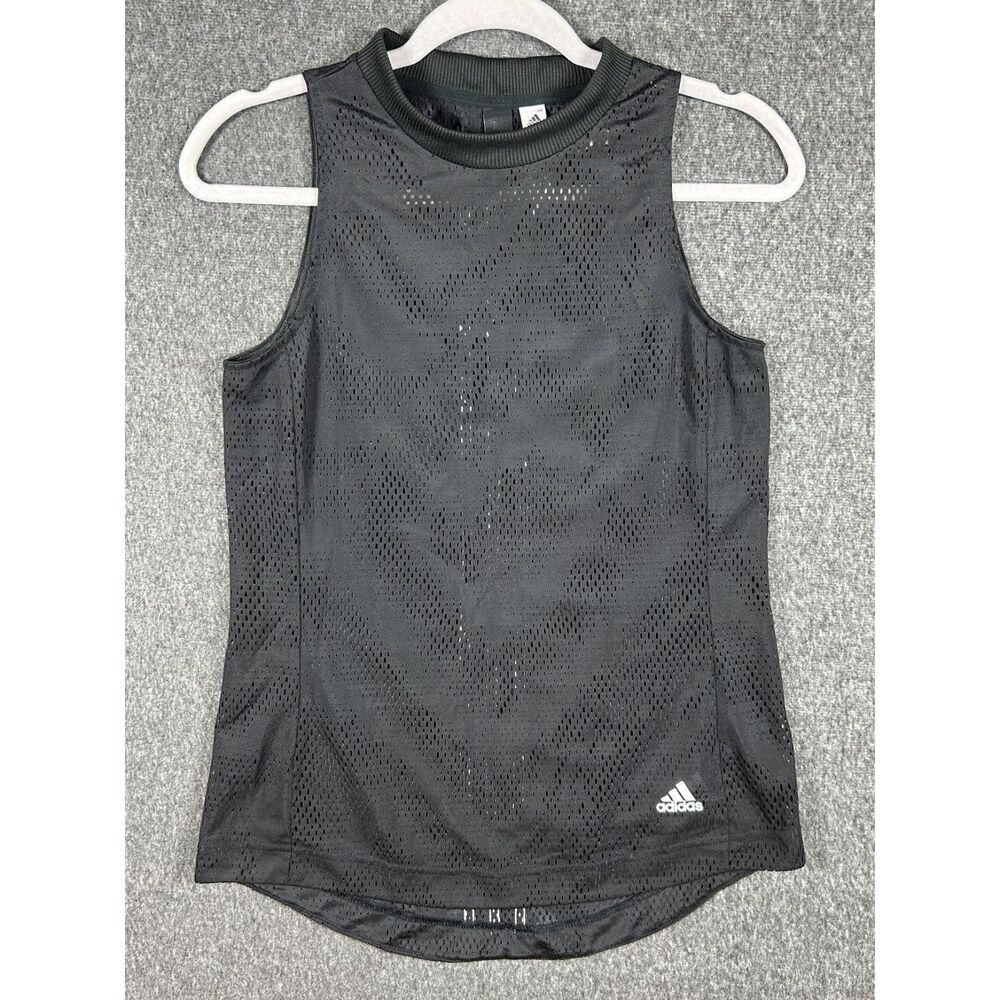 Adidas Women's Perforated Mesh High-Low Athletic Tank Top Size XS